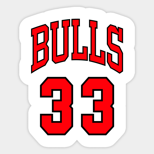 Scottie Pippen Jersey Sticker by mubays